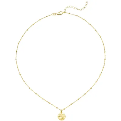 Produktbild von Collier Kette mit Anhänger 925 Sterling Silber gold vergoldet 43 cm