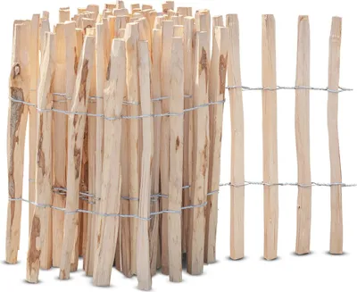 Produktbild von Staketenzaun Haselnuss Höhe 50 cm, Länge 5 Meter, Lattenabstand 3-5 cm