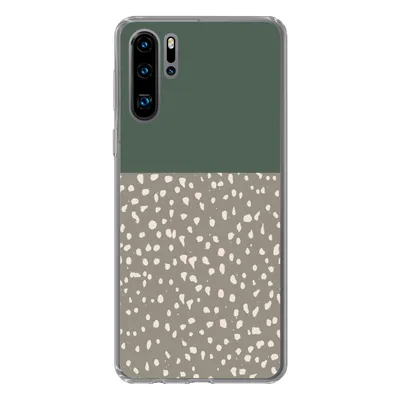 Produktbild von MuchoWow® Handyhülle Schutzhülle Hülle für Huawei P30 Pro Polka dot - Grün - Muster Silikon Softcase Handy Hülle - Schutzdeckel