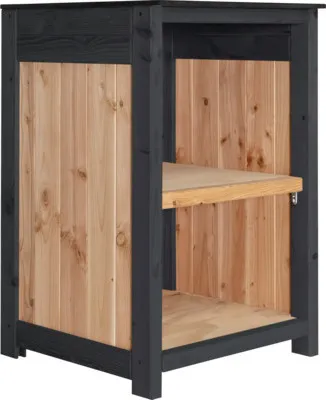 Produktbild von Gartenschrank/Outdoorküche Konsta Typ 603 Douglasie Sideboard ohne Tür 60 x 58 x 92 cm natur/anthrazit