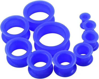 Productafbeelding van Piercing Tunnel Set - 20 STKS Zacht/Hard Siliconen Oordoppen 2G-25Mm Flexibele Oor Stretching Gauge Expander