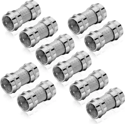 Produktbild von Adapter F-Stecker auf F-Stecker (10 Stück)