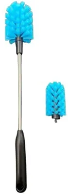 Image de Brosse double face - manche ergonomique - 1 pièce - acier inoxydable