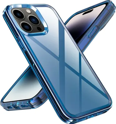 Produktbild von Mobigear Crystal iPhone 14 Pro Max Hülle Hardcase Backcover - Blau