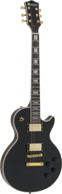 Immagine prodotto di DIMAVERY LP-530 E-Gitarre, schwarz/gold (26215156)