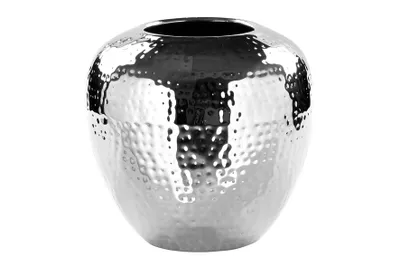 Produktbild von Fink Vase LOSONE gehämmert DH 20x20 cm silber Blumenvase Blumengefäß