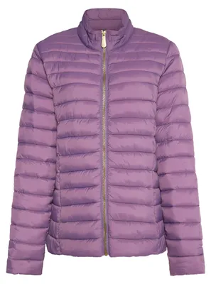 Produktbild von Damen Jacke lila Größe L mit synthetischer Isolierung und gefüttertem Stehkragen
