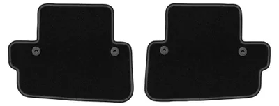 Produktbild von Velours-Fußmatten Hinten für Volvo C70 II 2005-2013 (Coupé) – 2-tlg, Schwarz, passgenau – Wielganizator LUX