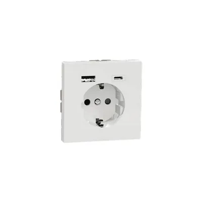 Obrázek produktu pro Schuko zásuvka s USB nabíječkou - Zásuvka MEG2367-6035
