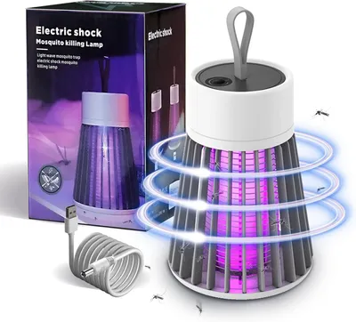 Produktbild von Insektenvernichter, Mückenfalle Elektrisch, Mückenlampe , Fliegenfalle Elektrisch USB,  Innen/Außen, Insektenfalle UV Lampe