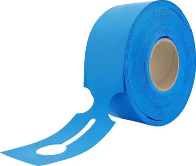Image de CombiCraft étiquettes à boucle bleues sur rouleau - 273,5 x 80 mm - pour imprimante transfert thermique - 500 étiquettes