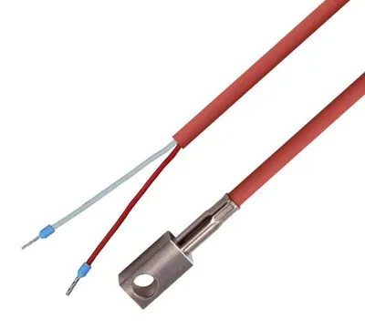 PT1000 Oberflächensensor, Edelstahl, Silikonkabel, 2 m, -50 bis +180 °C