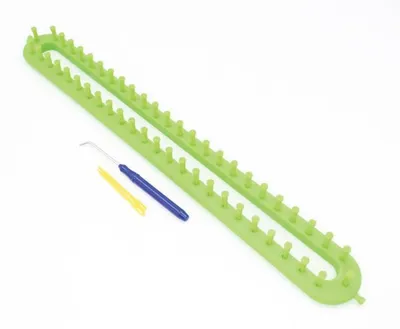 Immagine prodotto di Set di telai per maglieria, telaio lungo per calze, sciarpe, cappelli, 47 cm, colore verde