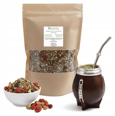 Produktbild von YERBA MATE Die Kraft der Früchte - 500 g - ohne Zucker - glutenfrei - Mate Tee