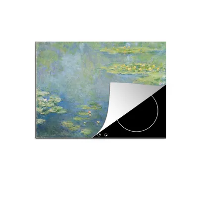 Produktbild von KitchenYeah© Herdabdeckplatte Seerosen - Gemälde von Claude Monet , 77x59cm, Küche Deko, Glaskeramikkochfeld Herdabdeckung, Abdeckplatte fùr Kochfeld