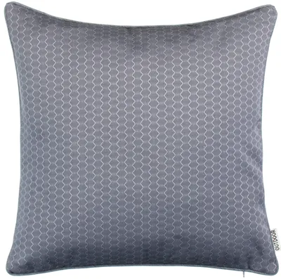 Kissenbezug 45x45 cm, wasserabweisend, Wabenstruktur, dunkelgrau