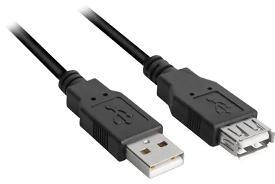 Productafbeelding van Sharkoon 4044951015429 Sharkoon Kabel USB 2.0 Verlängerung 3,0m schwarz