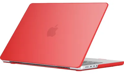 Produktbild von Mobigear Glänzende Schutzhülle für MacBook Pro 14 Zoll (2021-2026), Hartschalen-Laptop-Hülle, MacBook-Case - Rot - Modell A2442 / A2779 / A2918 / A2992 / A3401 / A3112 / A3434 / A3427 / A3426
