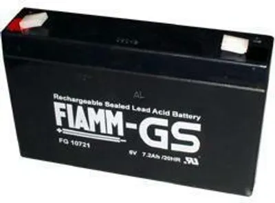 Produktbild von FIAMM Bleiakku FG10721 6,0 Volt 7,2 Ah mit 4,8mm Steckanschlüssen