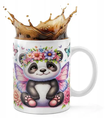 Image de Kubek Ceramiczny 330Ml Druk - Zwierzęta Panda