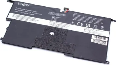 Produktbild von vhbw Akku kompatibel mit Lenovo Thinkpad X1 Carbon 20A8-8S3CS00, 20A8-8S3BD00, 20A8-8Z05TUS, 20A8-8Z05RUS Notebook (3000 mAh, 14,8 V, Li-Polymer)