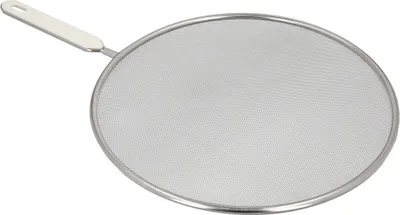 Produktbild von Spritzschutzdeckel Ø 28 cm. Edelstahlgewebe. Mit Griff, Spritzschutz, Bratpfannendeckel, Topfdeckel, Öldeckel