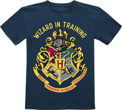 Produktbild von Harry Potter T-Shirt Uni Kids - Wizard In Training dunkelblau 140