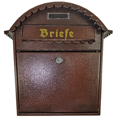 Produktbild von Briefkästen Wandbriefkasten Rund Design Postkasten Namenschild Antik Kupfer"1S"