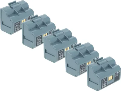 Produktbild von vhbw 5x Akku Ersatz für Intermec 318-026-001, 318-026-003, 318-026-004 für Drucker Kopierer Scanner Etiketten-Drucker (3400 mAh, 14,4 V, Li-Ion)