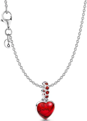 Immagine prodotto di Pandora 21528 Collana da donna in argento Set regalo Cuore in vetro di Murano rosso