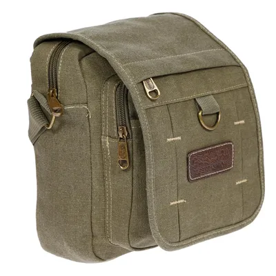 Obrázek produktu pro Dámská taška přes rameno Canvas Shoulder Bag Crossover Bag kabelka zelená