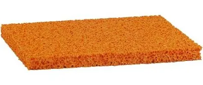 Produktbild von Schwammgummibelag, orange, 280 x 140 x 18 mm, grobporig