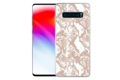 Produktbild von MuchoWow® Handyhülle Schutzhülle Hülle für Samsung Galaxy S10 Plus Schlangendruck - Formen - Pastell Silikon Softcase Handy Hülle - Schutzhülle