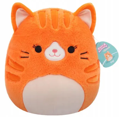 Produktbild von Squishmallows Fuzzamallows Plüschtier Orange Katze Gigi 30 cm