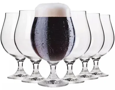 Productafbeelding van Krosno – Bierglazen, 620 ml – Set van 6 – Elite collectie – Bierenbekers voor donkere bieren