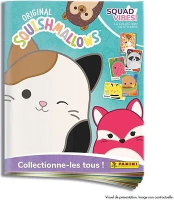 Produktbild von Squishmallows Sticker Album Panini, 188 Sticker, 40 Seiten