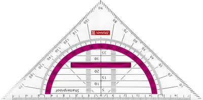Produktbild von BRUNNEN Geometrie-Dreieck 16cm Griff pink 104975926