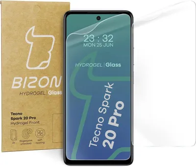 Produktbild von Bizon Glass Hydrogel Front Tecno Spark 20 Pro [2 PACK]