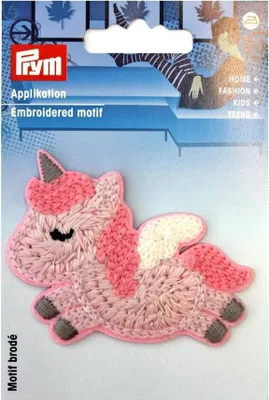 Obrázok produktu pre Nášivka jednorožec, nažehľovacia, ružová