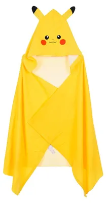 Produktbild von Pokemon Pikachu Kapuzenhandtuch 70x140 cm Kinder Badetuch Strandtuch
