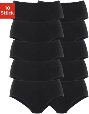 Produktbild von PETITE FLEUR Hüftslip 10 er-Pack schwarz Größe 36/38
