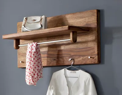 Produktbild von Wandgarderobe 80cm "Indian Sunset" Sheesham