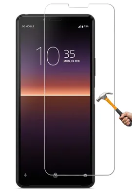 Produktbild von ino für Sony Xperia 10ii Schutzglas Panzerglas Panzerfolie Displayschutzglas 10II Tempered Glass Glas Schutz 9H Schutzfolie Glasfolie Xperia 10 ii
