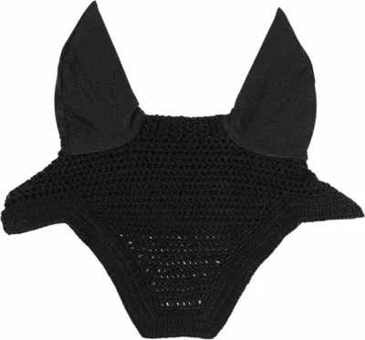Produktbild von Kentucky Horsewear Fliegenmütze Fly veil Wellington Fliegenhaube Fliegenohren Black Large