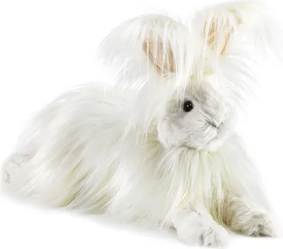 Produktbild von Folkmanis Handpuppe 43 cm Angora Rabbit / Angorakaninchen 3188 Hase