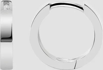 Produktbild von 925/- Echt Silber Klapp-Creolen, 925/rhodiniert