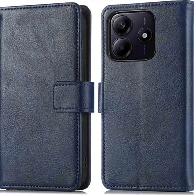 Zdjęcie produktu dla imoshion Luxe Bookcase dla Xiaomi Redmi Note 14 (5G) - ciemnoniebieski