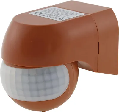Produktbild von ChiliTec 22992 Aufputz Bewegungsmelder "CBM-Slim" 180° LED geeignet, IP44, 1-800W, ziegelrot