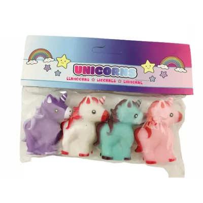 Image de Licorne en sachet 4 pièces Couleurs mélangées au hasard
