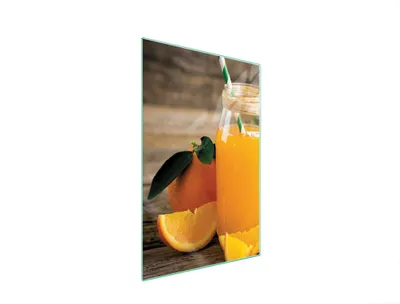 Produktbild von Herdabdeckplatte 35x52 Glaskeramikkochfeld Abdeckung Spritzschutz Glasplatte Deko Schneidebrett Orange Holz